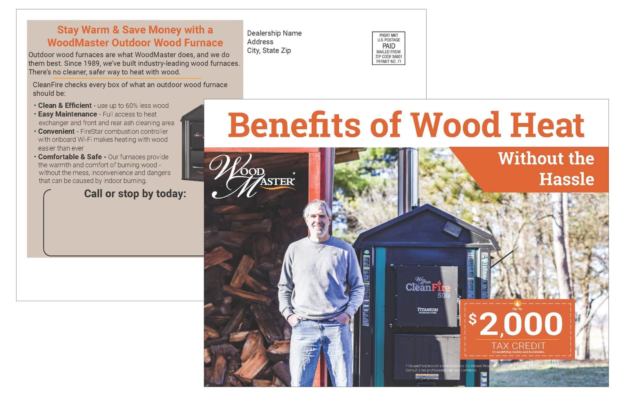 Postcard - Benefits of Wood Heat
